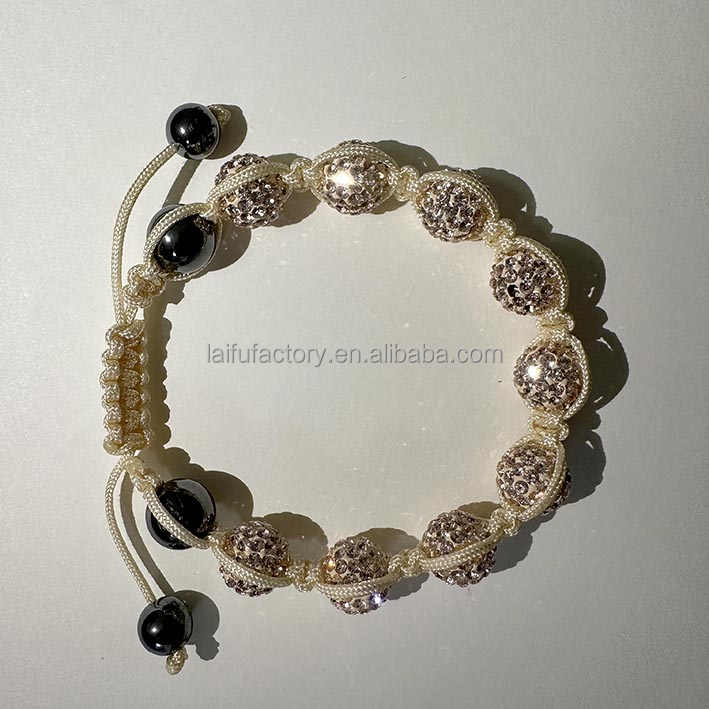 Women's 10mm Czech Crystal Diamond Fashion Charm Bracelet Accessory