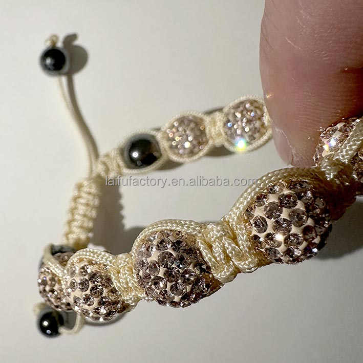 Women's 10mm Czech Crystal Diamond Fashion Charm Bracelet Accessory