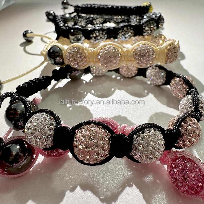 Women's 10mm Czech Crystal Diamond Fashion Charm Bracelet Accessory