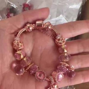 Cute Alloy Charm Bracelet with Shiny Rhinestones, Unisex Jewelry Gift for Anniversary, Various Designs