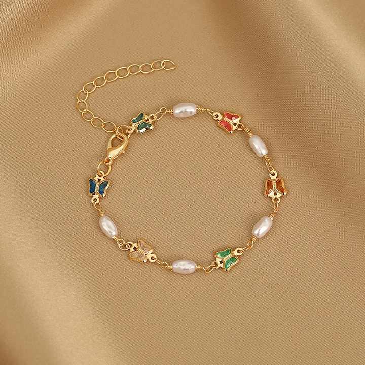 Exquisite Colorful Heart&Eye Bracelet for Women Charm Crystal Zircon Metal Chain Bracelets Party Birthday Jewelry Gift