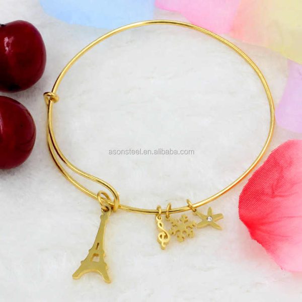 Gold Bracelets Bangles Jewelry Type Women Charm Bracelet for Sale