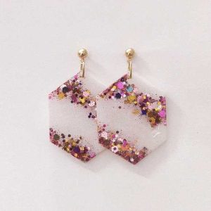 Classic Resin Cuff Earrings for Women | Lightweight Fashion Jewelry | Durable Stylish Design