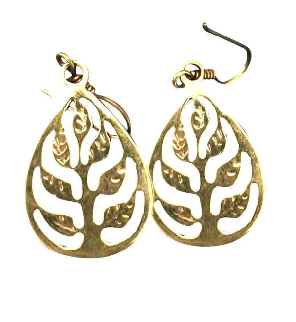 High Quality Factory Brass Earring Women Fashion Bar Design Studs Brass Earring and India Handicraft