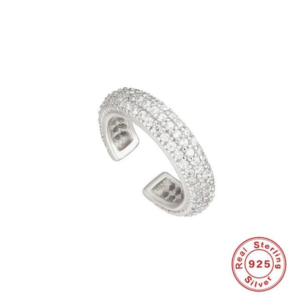 925 Sterling Silver Zirconia Fashion Classic 18k Gold Plated Ear Cuff Earrings Gifts Jewellery for Women Ladies