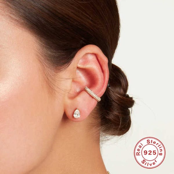 Ins Hot Popularly Gun Black Ear Clips Statement Tassel Silver 925 Sterling Silver Korean Earrings