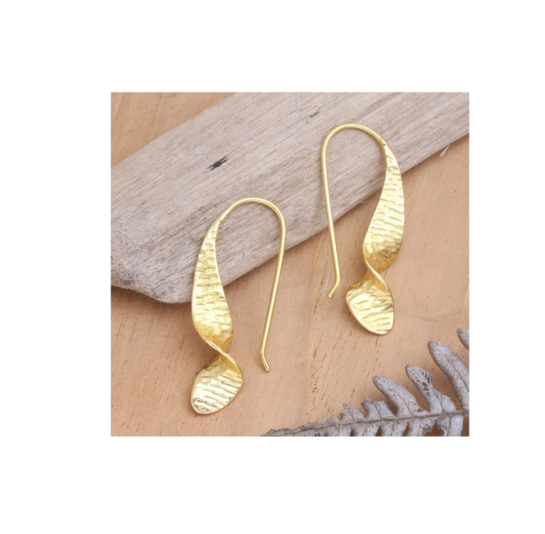 Brass Hoop Earrings for Women Jewelry for Leaf Design Piece for Customized Size Cheap Price