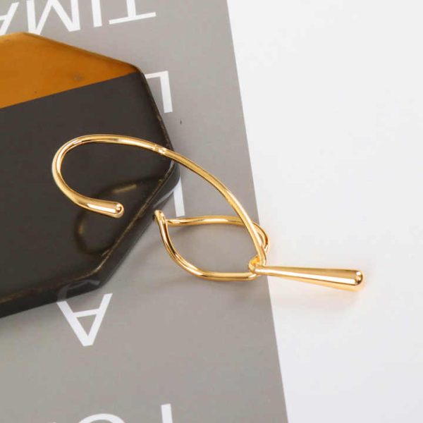 Trendy Ear Clip Gold Silver Color Metal Geometric Irregular Ear Cuff Women Fashion Jewelry Accessories No Piercing Ear Jewelry