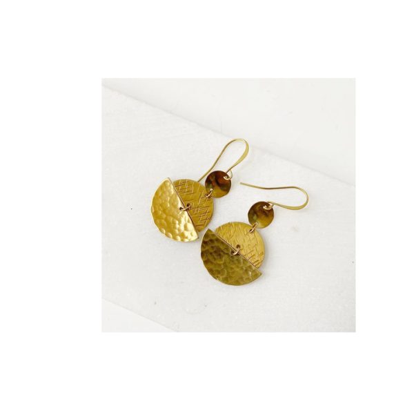 Brass Earrings Manufacturer Direct Sale Bulk Color Hoop Earring Gold New Trendy for Women Brass Round