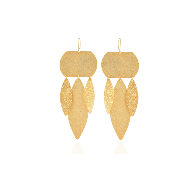Engraved Brass Earring Jewelry Ear Cuff Earrings Gold Plated Jewelry Christmas Gift for Women Hot Selling