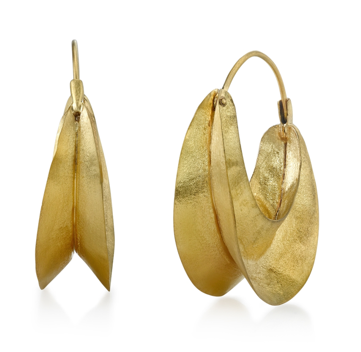 Latest Collection Round Brass Earrings Brass Ladies Stud Earring Jewelry Fashion Jewelry Earrings Customization