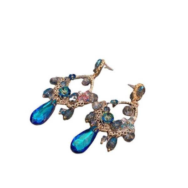 Korean Fashion Baroque Style Temperament Earrings Women Party Luxury Drop Earrings