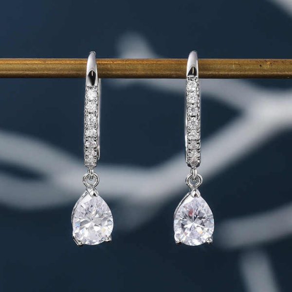 Delicate Waterdrop CZ Drop Earrings Women Crystal Versatile Nice Gift Love Fashion Jewelry Party Teardrop Earrings Pendientes