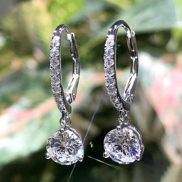 Delicate Waterdrop CZ Drop Earrings Women Crystal Versatile Nice Gift Love Fashion Jewelry Party Teardrop Earrings Pendientes