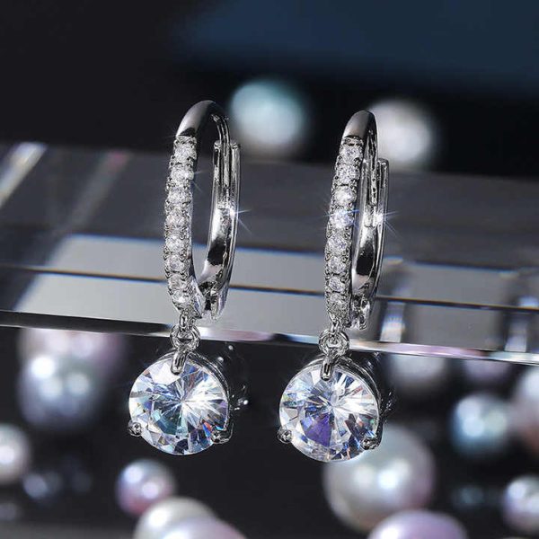 Delicate Waterdrop CZ Drop Earrings Women Crystal Versatile Nice Gift Love Fashion Jewelry Party Teardrop Earrings Pendientes