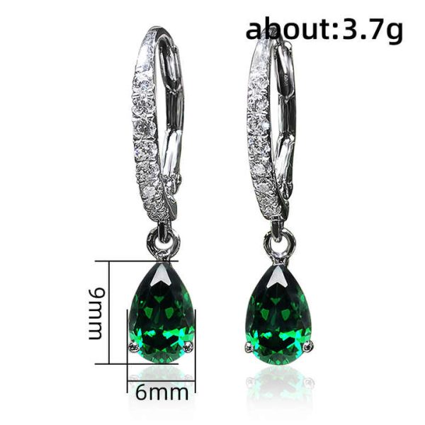 Delicate Waterdrop CZ Drop Earrings Women Crystal Versatile Nice Gift Love Fashion Jewelry Party Teardrop Earrings Pendientes