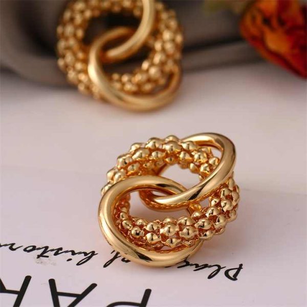 FNIO Fashion Vintage Earrings for Women Big Geometric Statement Gold Metal Drop Earrings 2020 Trendy Earings Jewelry Accessories