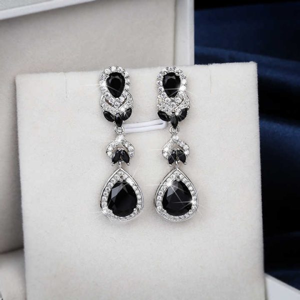 Fashion Jewelry KYED0561 Multicolor Color 3A Zircon Drop Earrings for Women