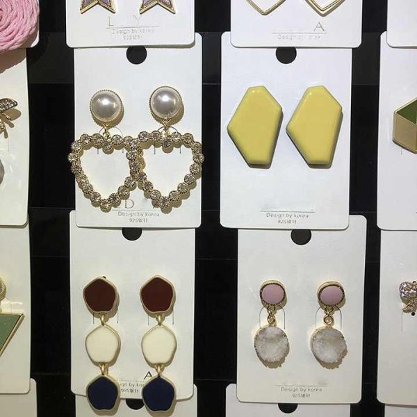 Wholesale Fashion Womens Earrings Decoration Supplies Visuteria Y Accesorios Mixed Trendy China Simple Alloy Drop Earrings