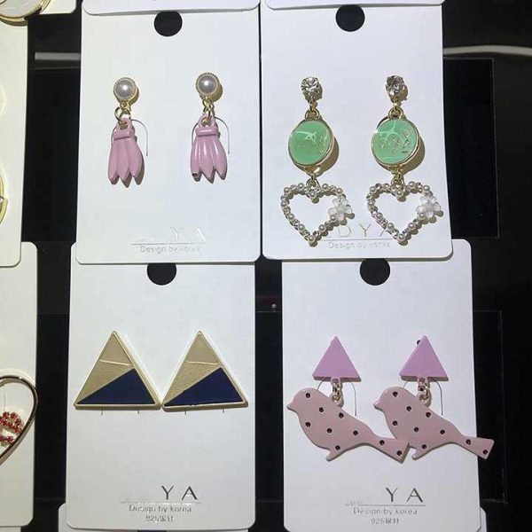 Wholesale Fashion Womens Earrings Decoration Supplies Visuteria Y Accesorios Mixed Trendy China Simple Alloy Drop Earrings