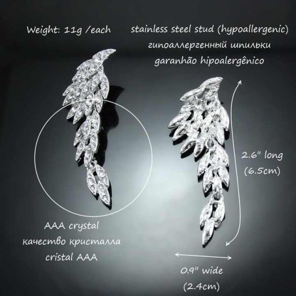 Fashion Elegant Wings Earrings for Women