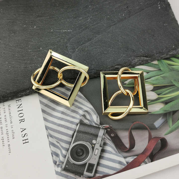 Wholesale Vintage Boho Metal Geometric Statement Earrings for Women New Fashion Jewelry