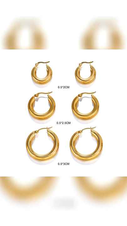 3-6MM Minimalist Waterproof Hypoallergenic 18k Gold Plated Stainless Steel Women's Round Ball Drop Earrings Anniversary Gift