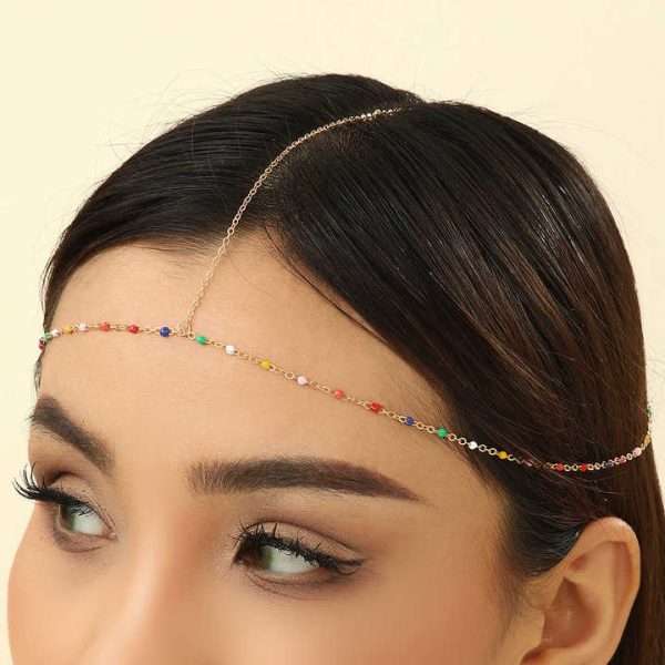 Personalized Simple Head Chain Hair Jewelry Wedding Party Rhinestone Head Chain Hair Jewelry