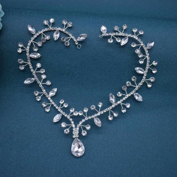 Hot Sale Wedding Bridal Frontlet Headband Fashion Rhinestone Crystal Forehead Jewelry
