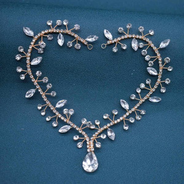 Hot Sale Wedding Bridal Frontlet Headband Fashion Rhinestone Crystal Forehead Jewelry