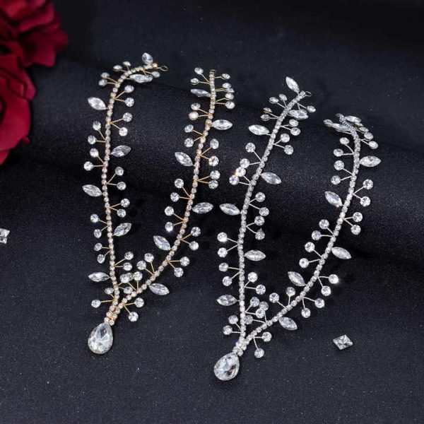 Hot Sale Wedding Bridal Frontlet Headband Fashion Rhinestone Crystal Forehead Jewelry