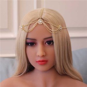 N-33 Women Simple Hair Chain Accessories Rhinestone Crystal Diamond Ethnic Tassel Forehead Jewelry