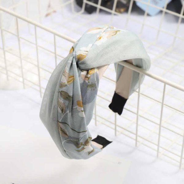 Spring Fashion Wholesales Women New Hair Band Flower Wide Plastic Cross Forehead Hair Band Headband