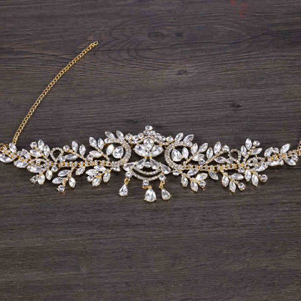 T-49 Crystal Diamond Wedding Forehead Jewelry