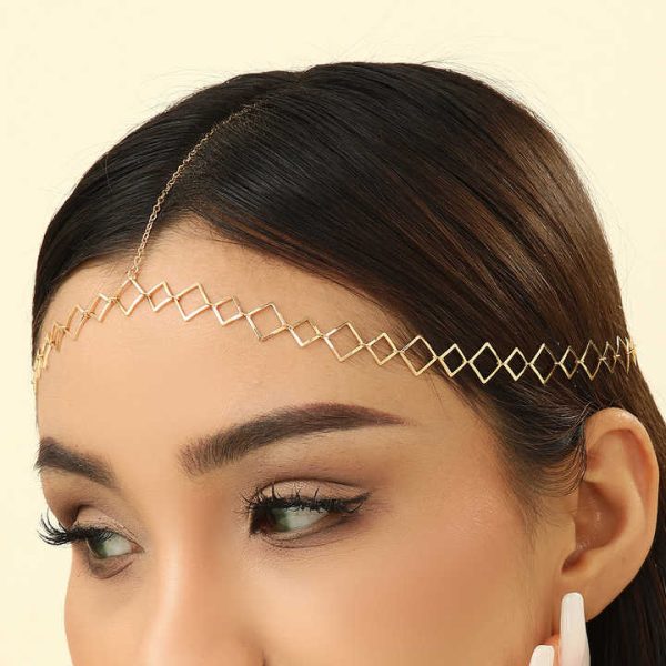 Simple Forehead Chain Headpiece Wedding Hairband Boho Head Chain Indian Bridal Jewelry Gift