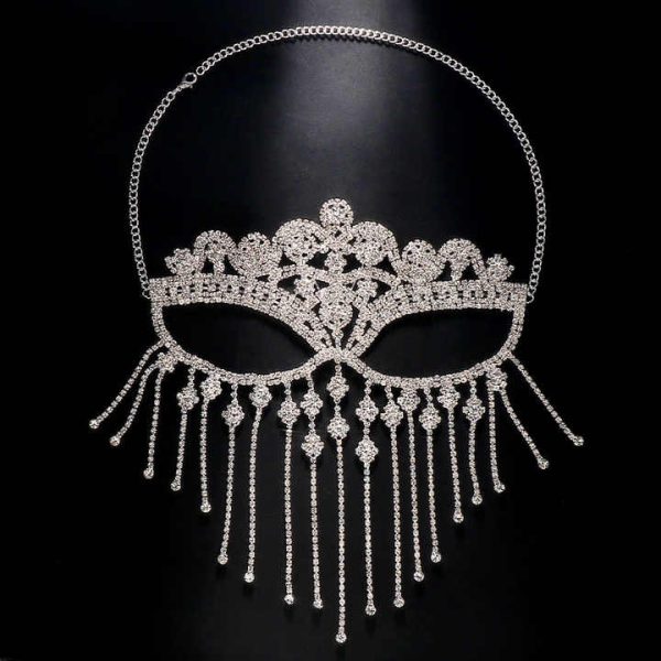 Hot-selling Tassel Diamond Mask Mask Festive Masquerade Party Mystery Party Masks