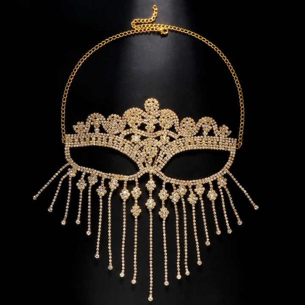 Hot-selling Tassel Diamond Mask Mask Festive Masquerade Party Mystery Party Masks