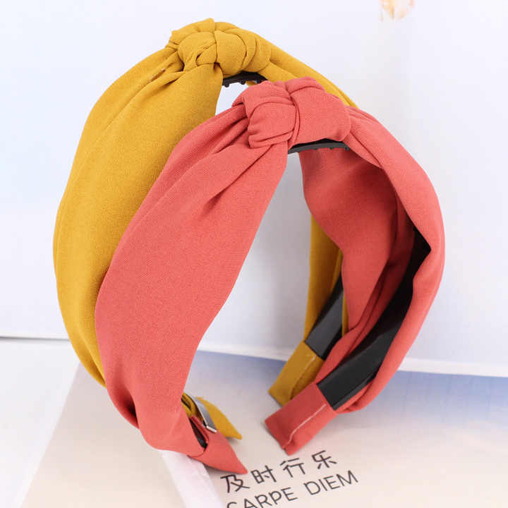 High Quality Women Hair Accessories Fashion Headband Knot New Design Forehead Hair Band for Women