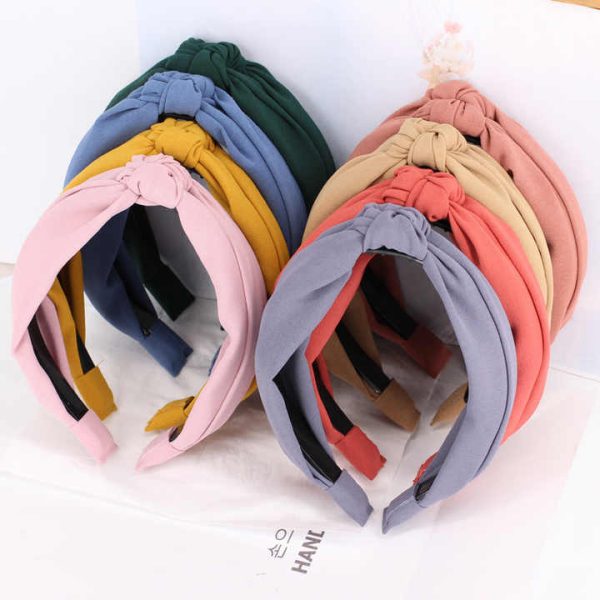 High Quality Women Hair Accessories Fashion Headband Knot New Design Forehead Hair Band for Women