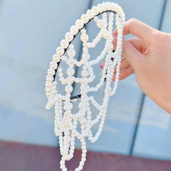 Bridal Hair Accessories,Made in China Hot Selling Personality Multi-layer Water Drop Pearl Forehead Chain