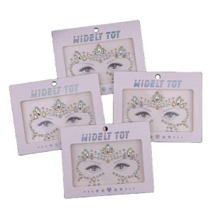 Sparkling Crystal Rhinestone Face Stickers for Women - Acrylic Resin Decorative Stickers for Parties Weddings Anniversaries