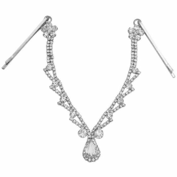 Fashion Elegant Lady Jewelry Gem Waterdrop Bridal Forehead Chain Hair Jewelry
