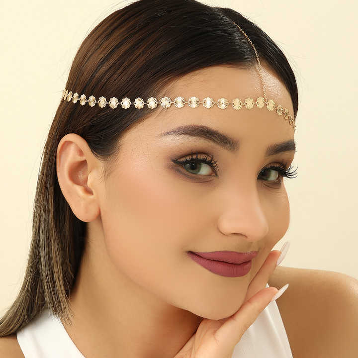 Bohemian Metal Head Chain Women Indian Jewelry Headband Head Piece Hair Band Wedding Gift