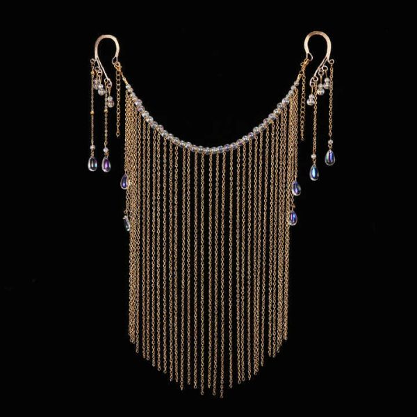 Fashion Mask Head Tassel Chain Half Mask Headwear Face Jewelry Women Jewelry Accessories