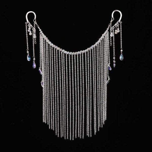 Fashion Mask Head Tassel Chain Half Mask Headwear Face Jewelry Women Jewelry Accessories