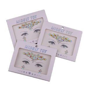 Sparkling Face Crystal Rhinestone Stickers for Weddings Parties Events Acrylic Resin Decorative Gems