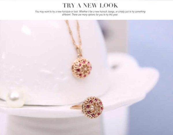 Fashion Russian Jewelry 18k Gold Plated Jewelry Set