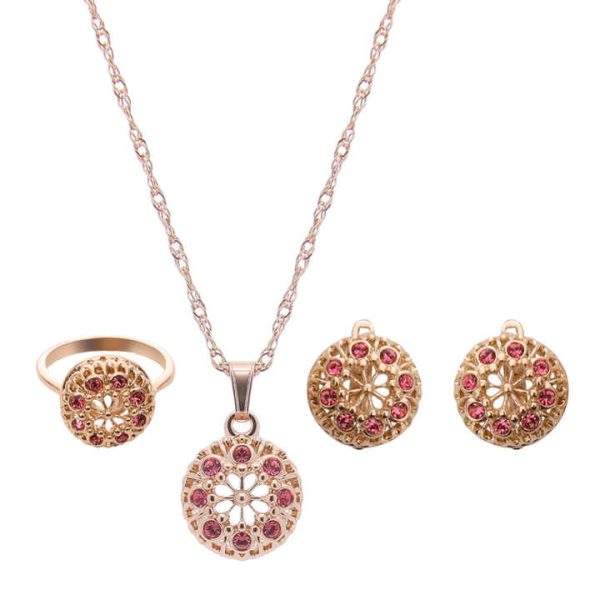 Fashion Russian Jewelry 18k Gold Plated Jewelry Set