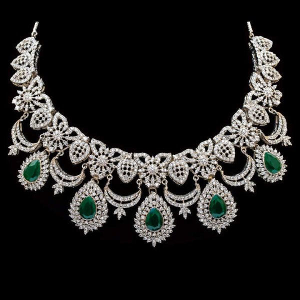 Luxury New Fashion 3Pcs Set Silver Color Women Jewelry Set Necklace Earrings Plated Jewelry Sets