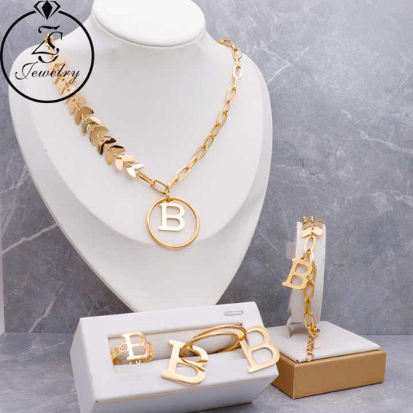 Guangzhou Manufacturer Fashion Jewelry Stainless Steel Wholesale Necklace Earrings Jewelry Sets for Women